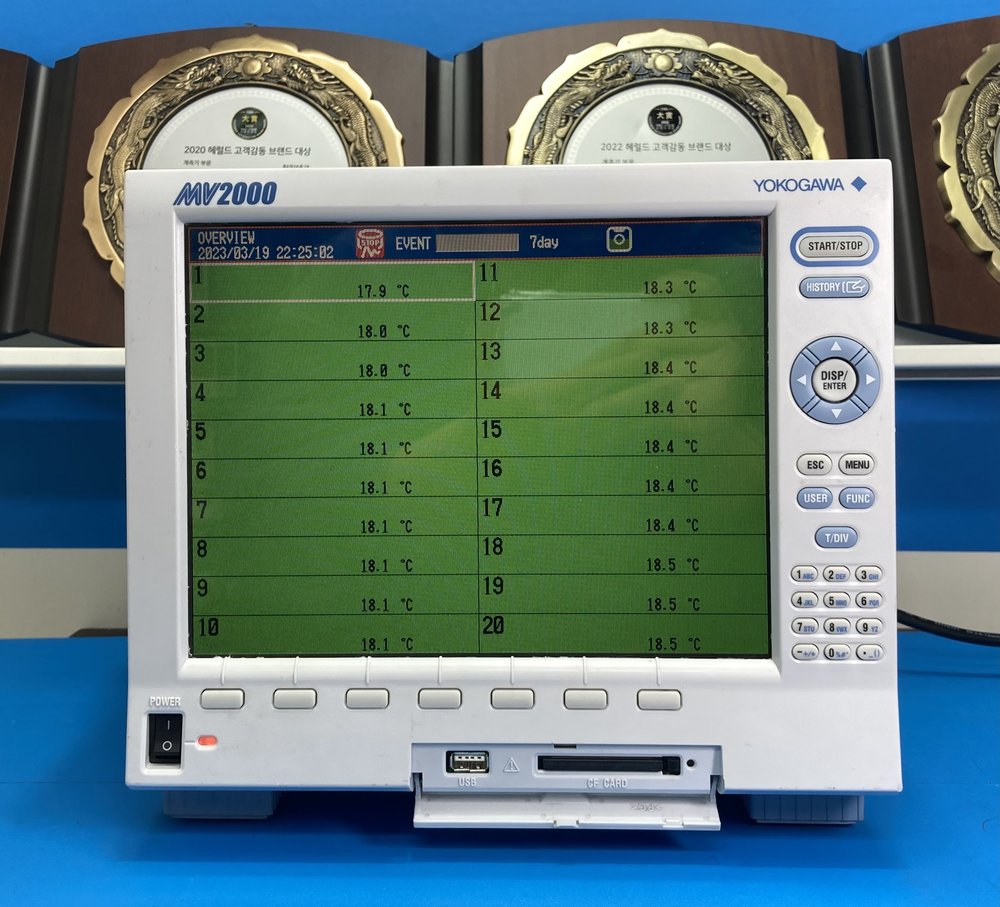 YOKOGAWA MV2020[20채널] 온도레코더